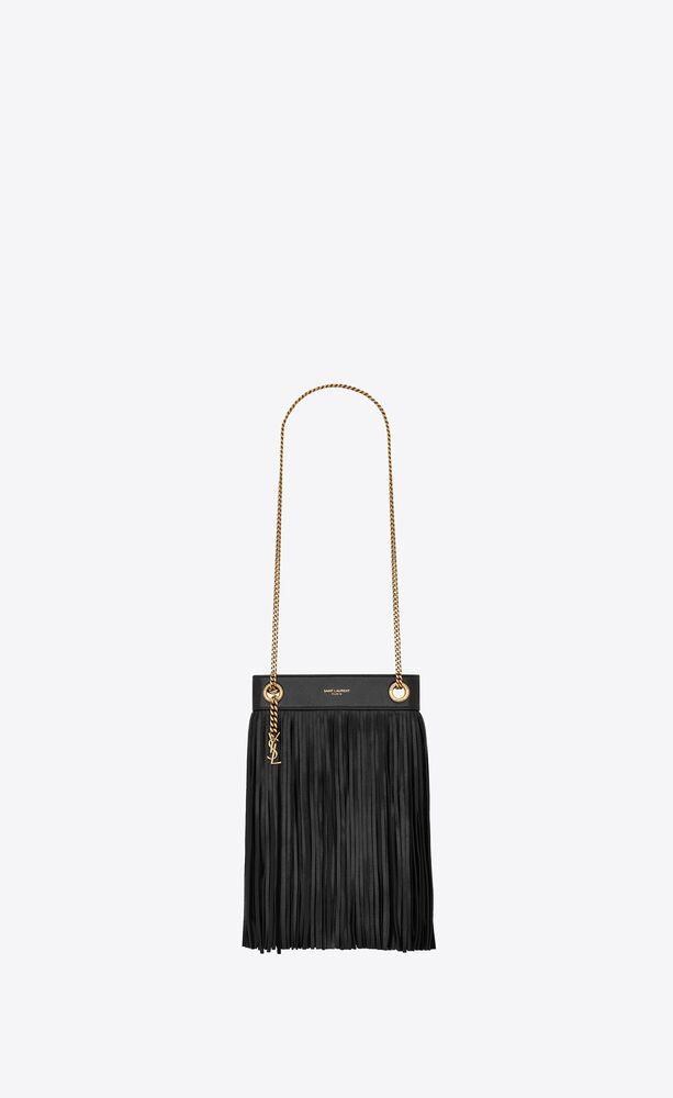 GRACE SMALL CHAIN BAG IN LAMBSKIN AND SUEDE