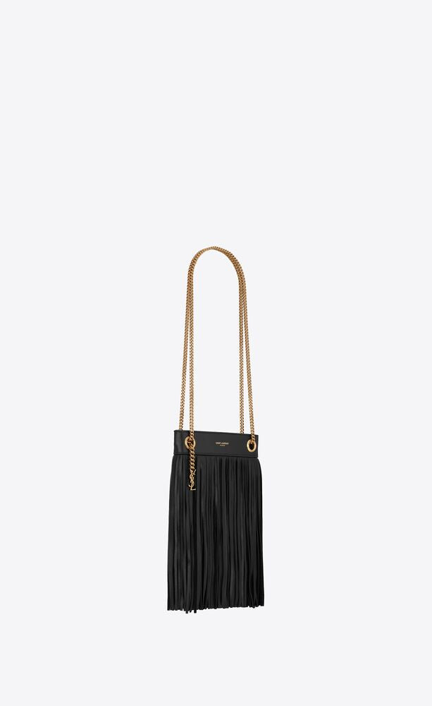 GRACE SMALL CHAIN BAG IN LAMBSKIN AND SUEDE