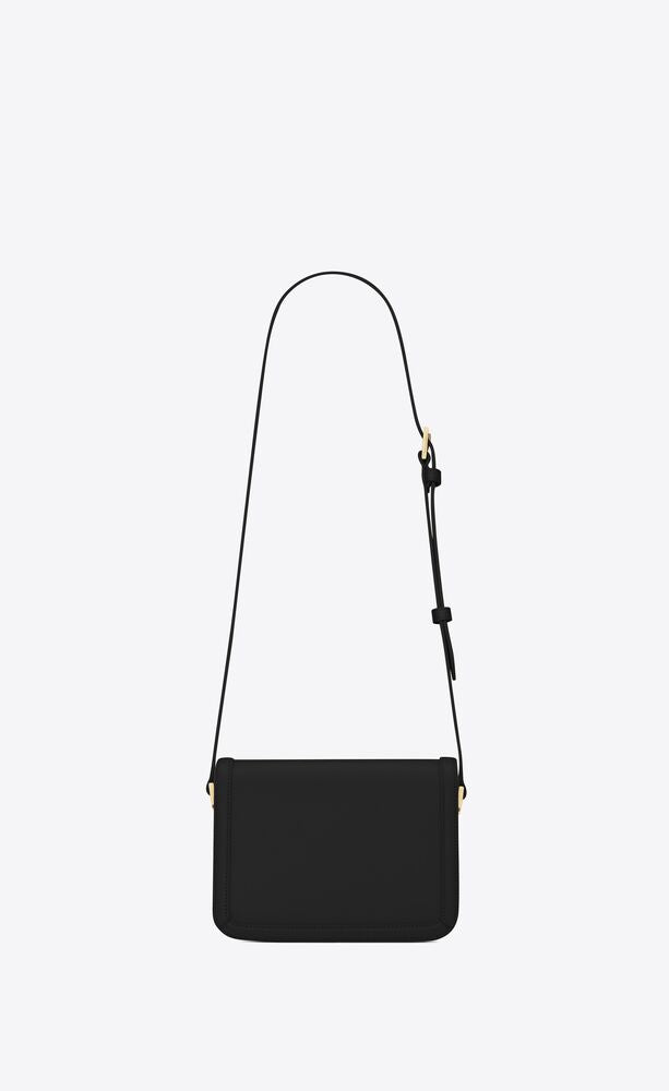 BLACK SOLFERINO SMALL SATCHEL IN BOX SAINT LAURENT LEATHER