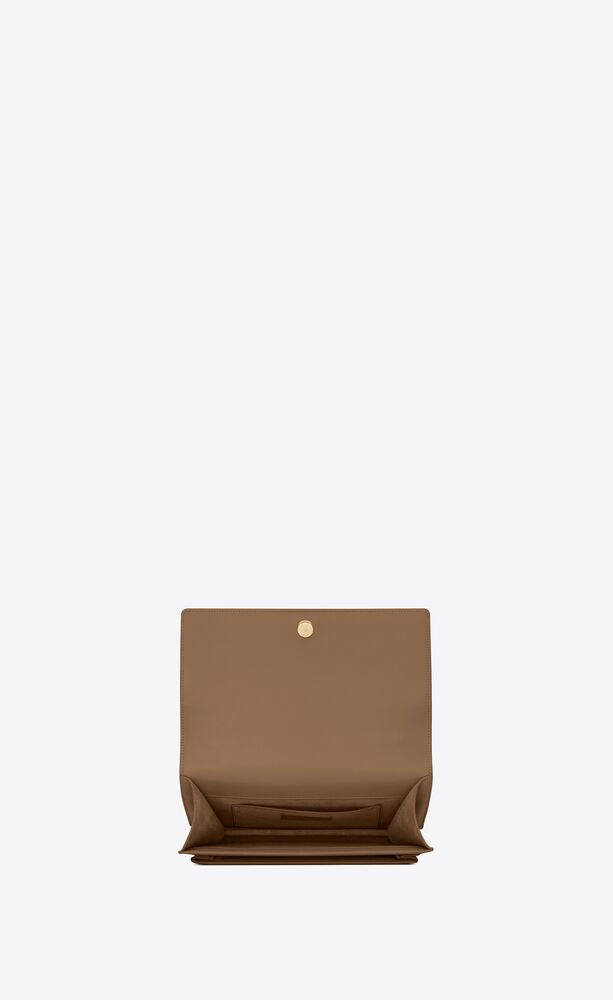 DARK TOFFEE SUNSET MEDIUM SATCHEL IN SMOOTH LEATHER