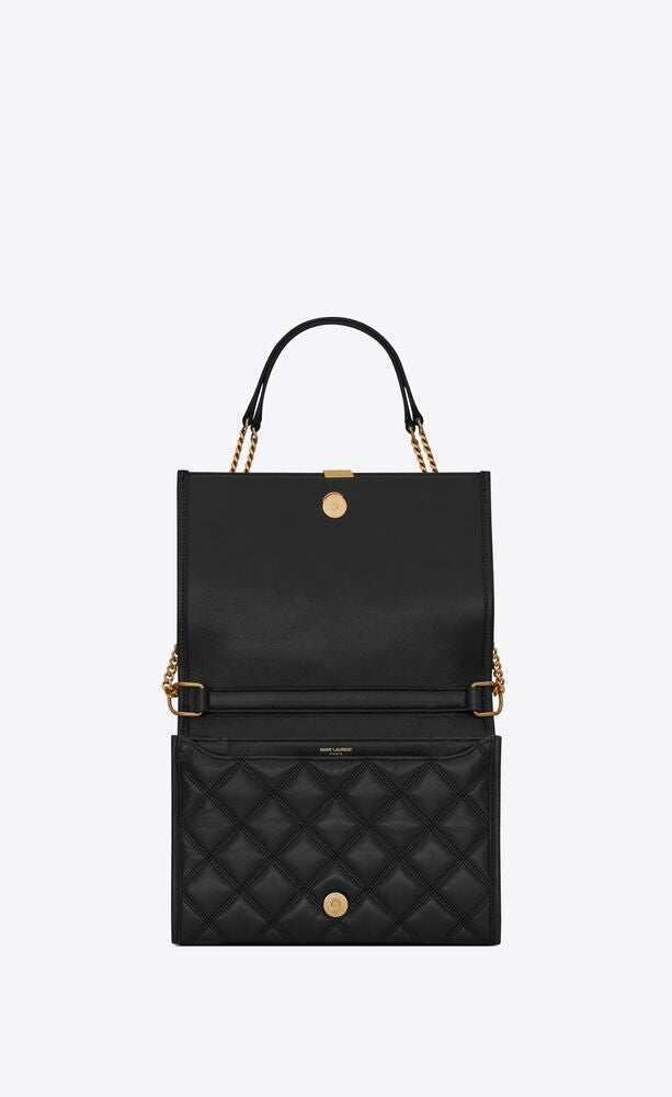 BECKY MINI CHAIN BAG IN CARRÉ-QUILTED LAMBSKIN