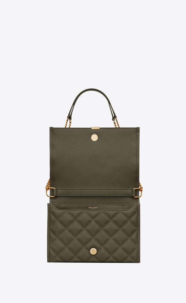 BECKY MINI CHAIN BAG IN CARRÉ-QUILTED LAMBSKIN