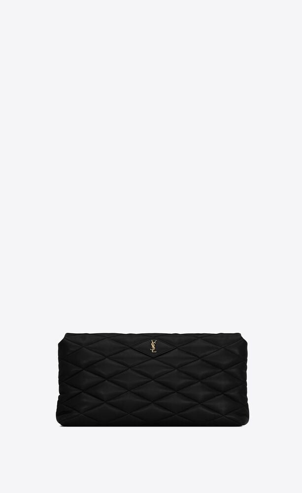 SADE PUFFER ENVELOPE CLUTCH IN LAMBSKIN