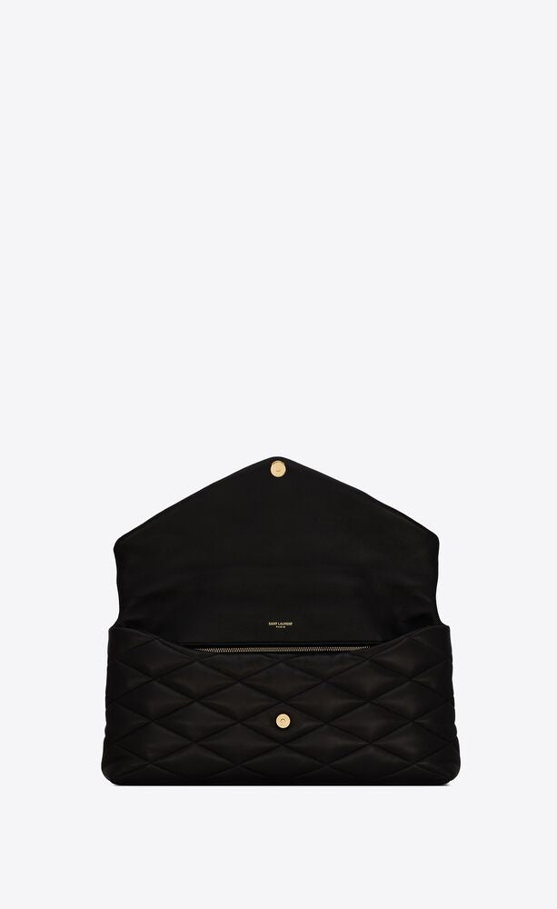 SADE PUFFER ENVELOPE CLUTCH IN LAMBSKIN