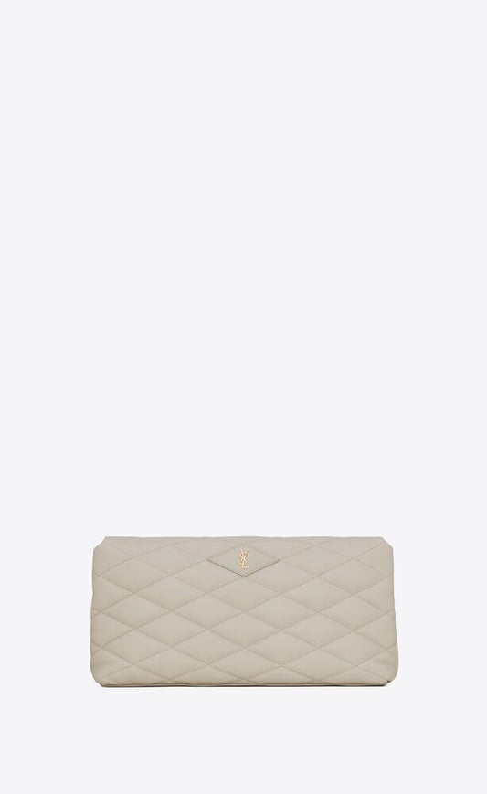 SADE PUFFER ENVELOPE CLUTCH IN LAMBSKIN