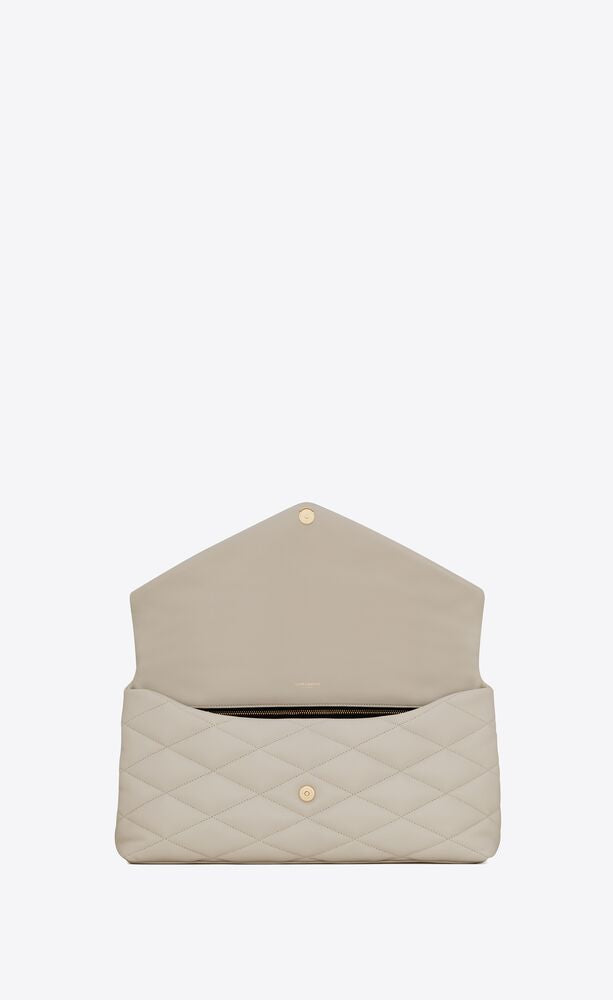 SADE PUFFER ENVELOPE CLUTCH IN LAMBSKIN