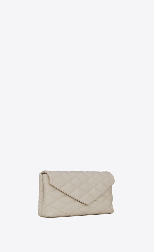 SADE PUFFER ENVELOPE CLUTCH IN LAMBSKIN