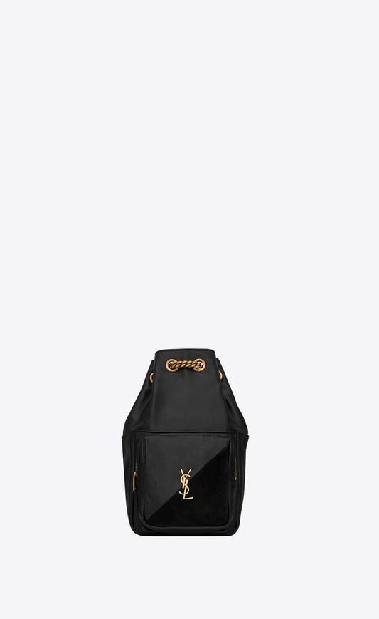 JAMIE BACKPACK "CARRÉ RIVE GAUCHE" IN LAMBSKIN AND SUEDE