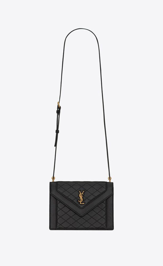 NOIR GABY MINI SATCHEL IN QUILTED LAMBSKIN