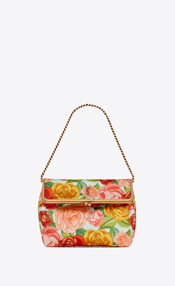 FANNY MEDIUM CLASP BAG IN SATIN