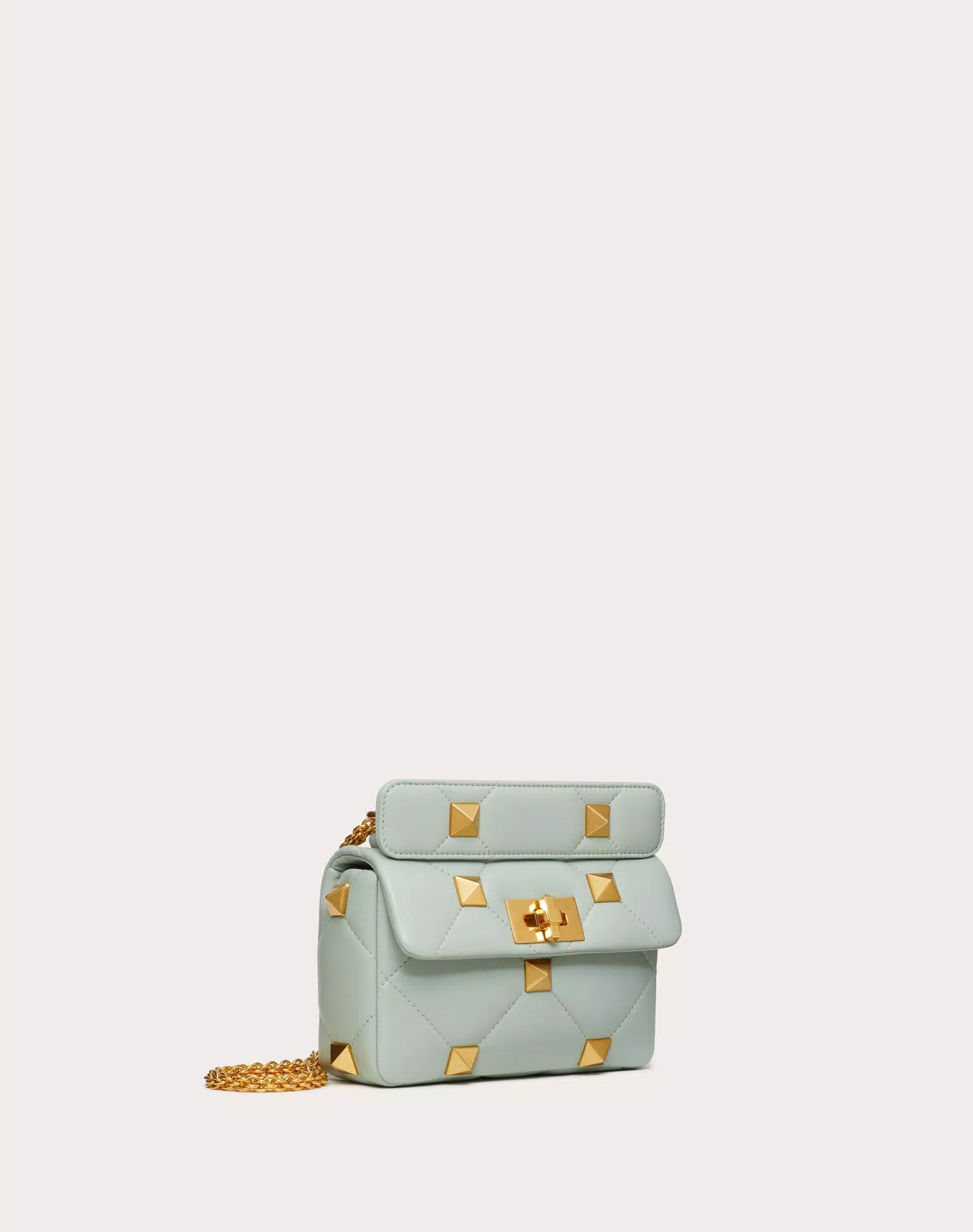 ONLINE EXCLUSIVE SMALL ROMAN STUD THE SHOULDER BAG IN NAPPA WITH CHAIN