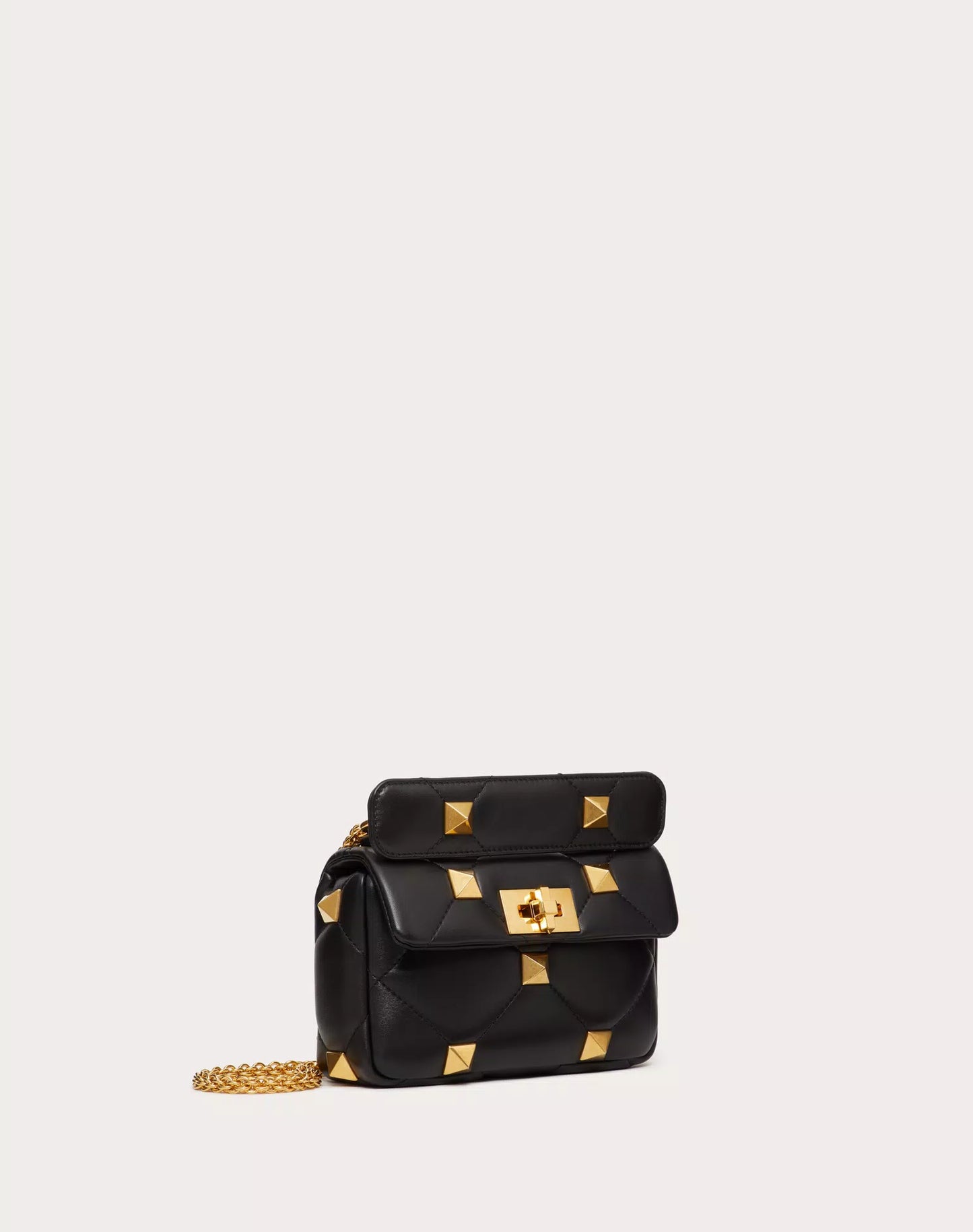 ONLINE EXCLUSIVE SMALL ROMAN STUD THE SHOULDER BAG IN NAPPA WITH CHAIN