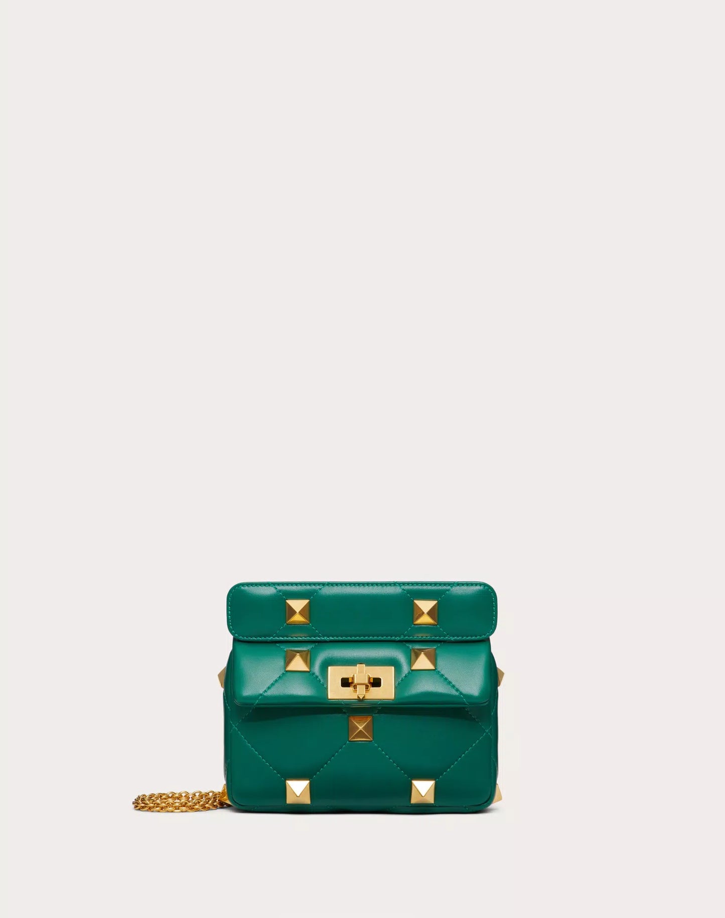 ONLINE EXCLUSIVE SMALL ROMAN STUD THE SHOULDER BAG IN NAPPA WITH CHAIN