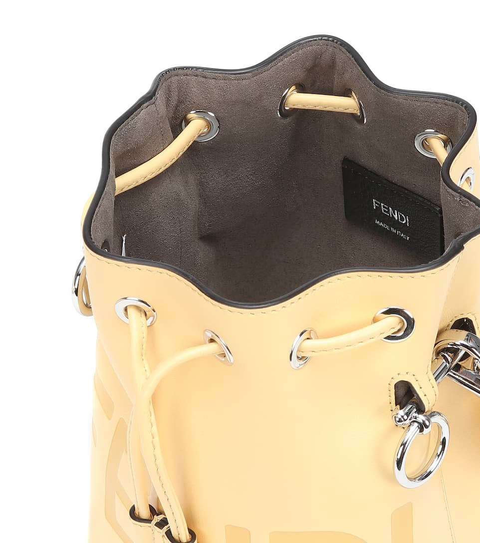 Mon Trésor Mini leather bucket bag