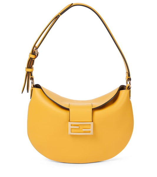 Croissant Small leather shoulder bag