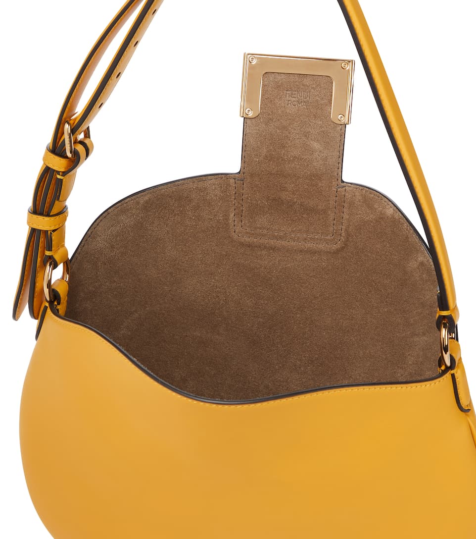 Croissant Small leather shoulder bag