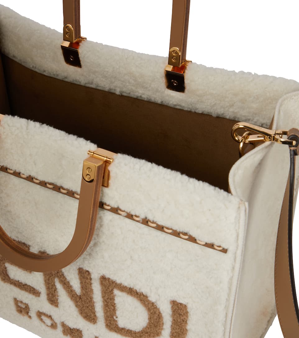 Sunshine Medium shearling shopper