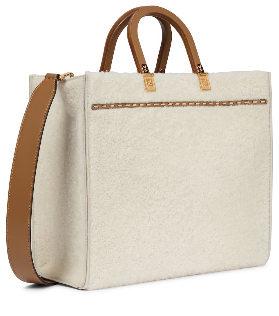 Sunshine Medium shearling shopper