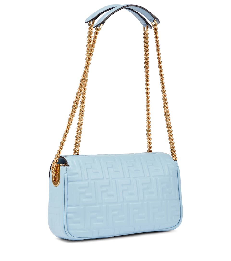 Baguette Chain Midi leather crossbody bag