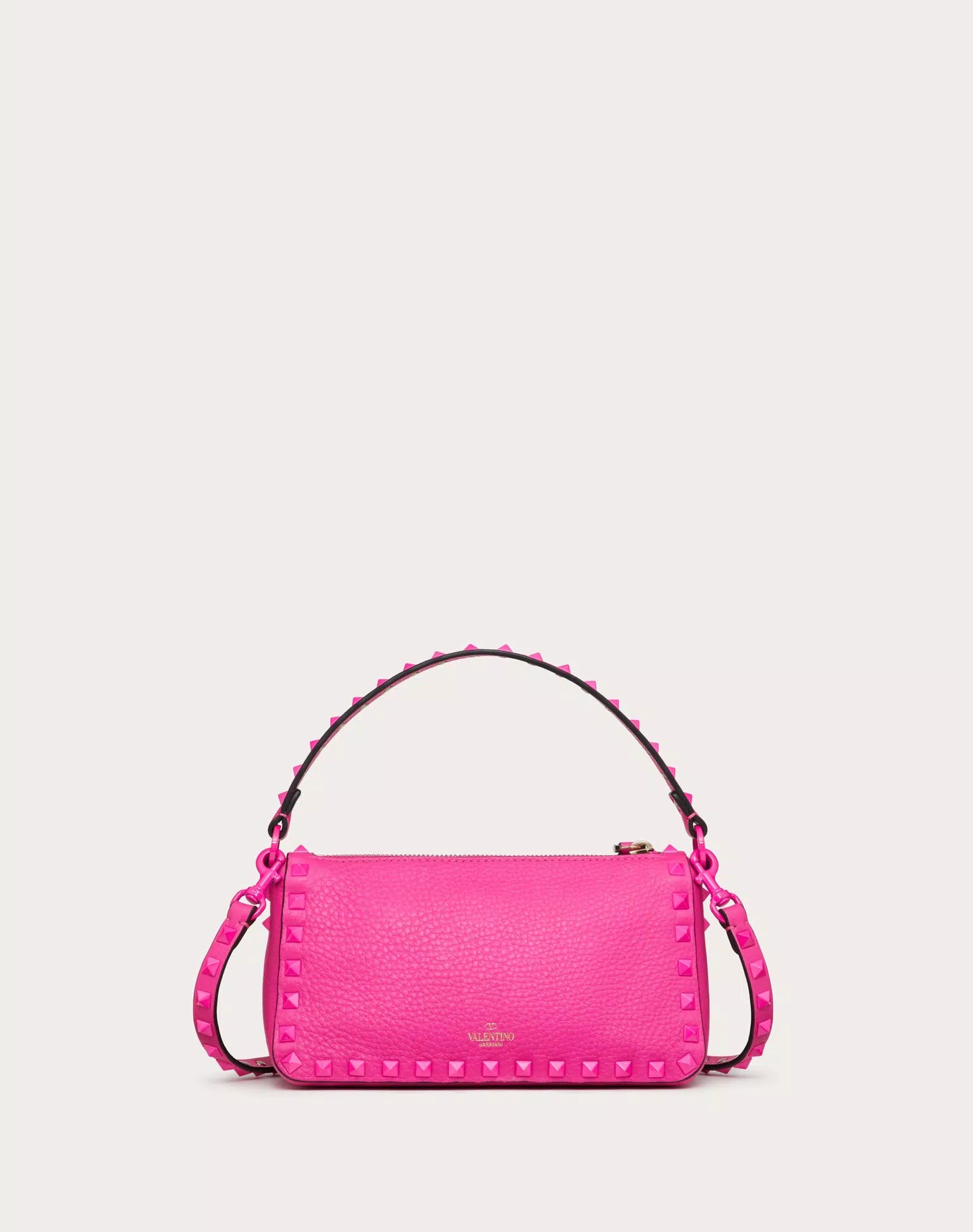 SMALL ROCKSTUD GRAINY CALFSKIN CROSSBODY BAG