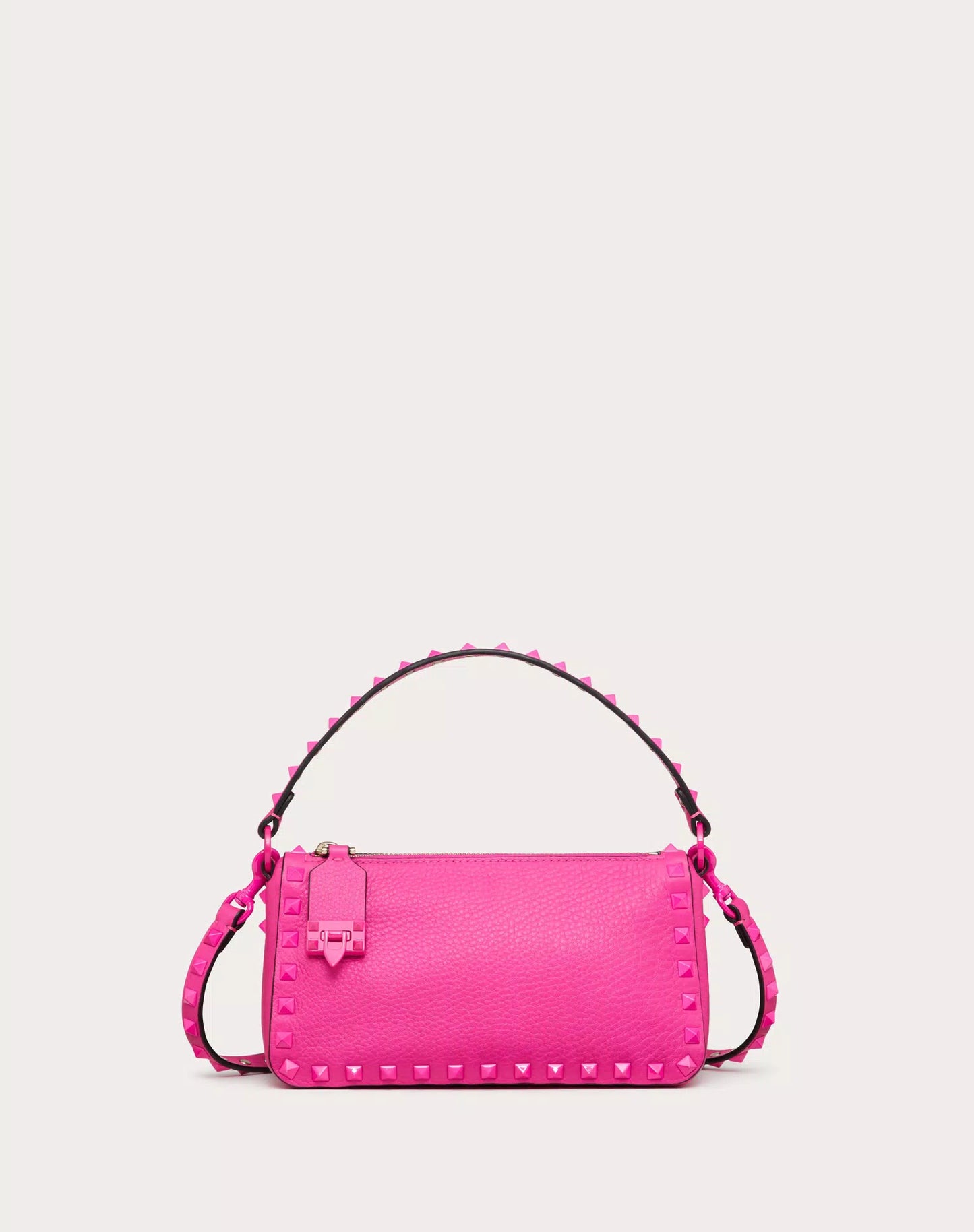 SMALL ROCKSTUD GRAINY CALFSKIN CROSSBODY BAG