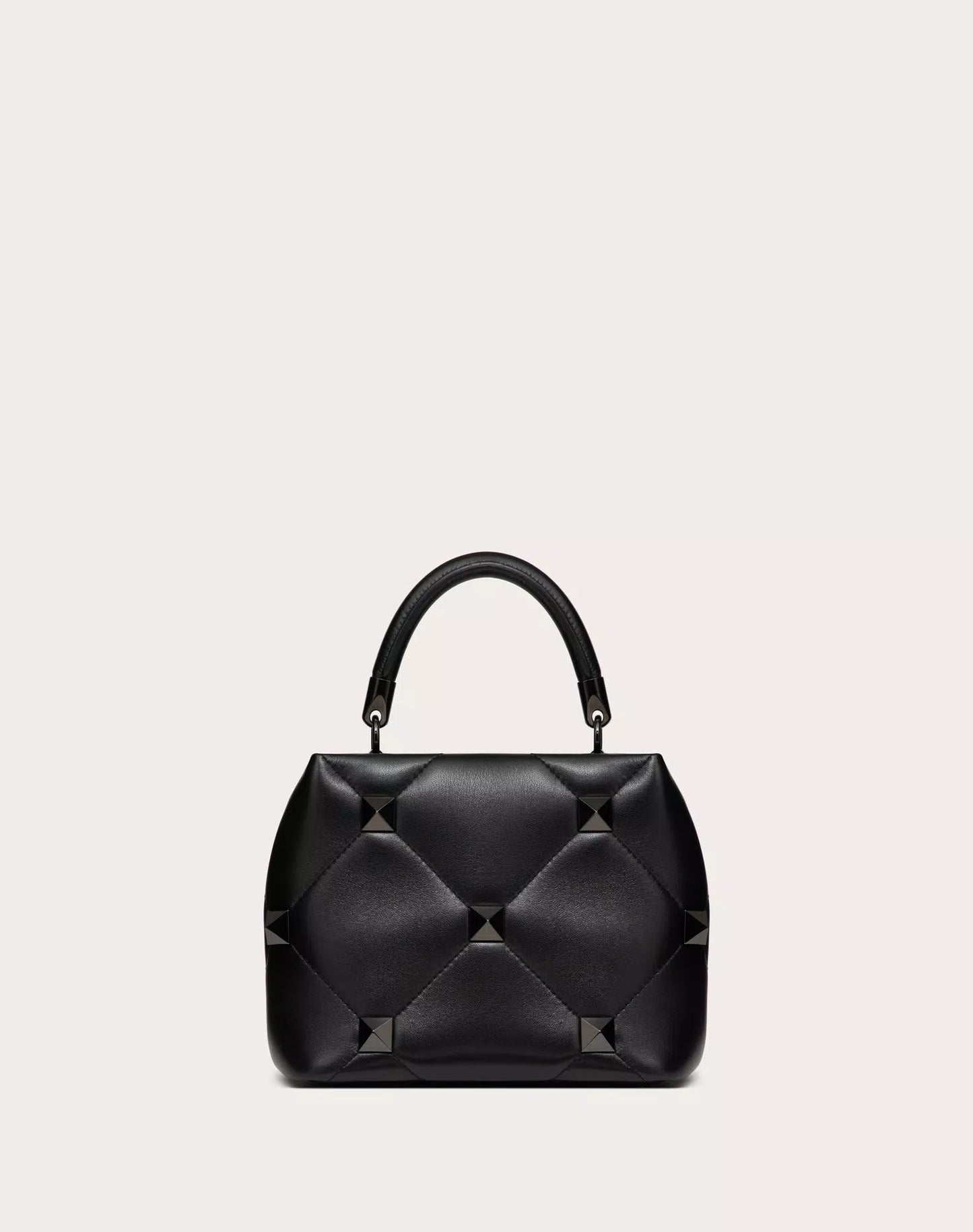 SMALL ROMAN STUD THE HANDLE BAG IN NAPPA LEATHER WITH TONE-ON-TONE STUDS