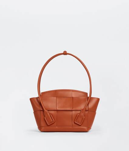 Small intreccio leather top handle bag