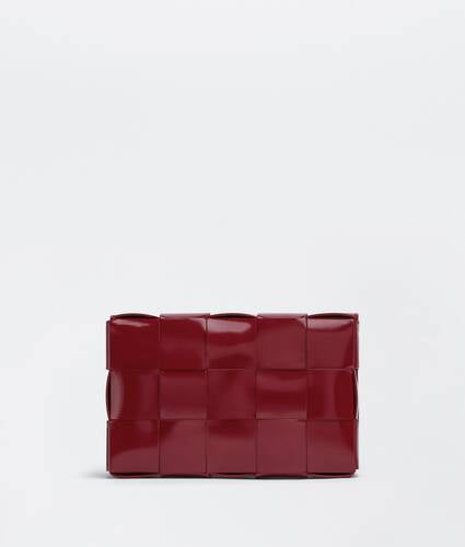 Intreccio brushed leather cross-body bag