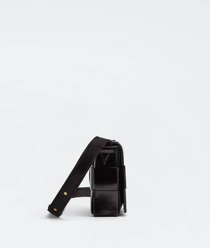 Intreccio brushed leather cross-body bag