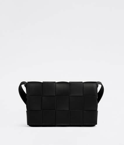 Intreccio leather cross-body bag