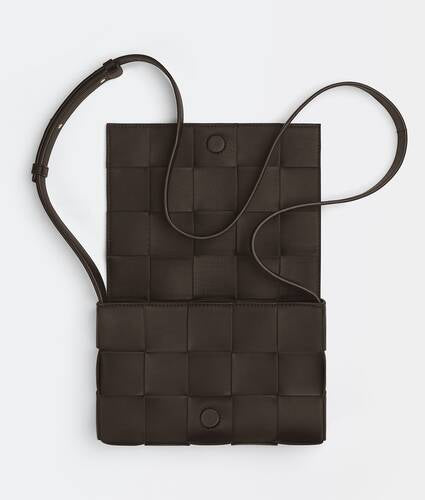 Intreccio leather cross-body bag