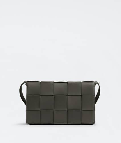 Intreccio leather cross-body bag