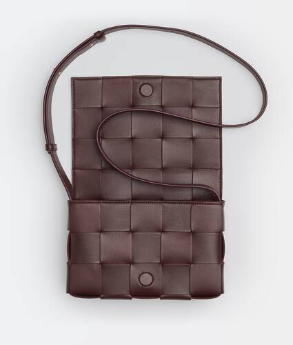 Intreccio leather cross-body bag