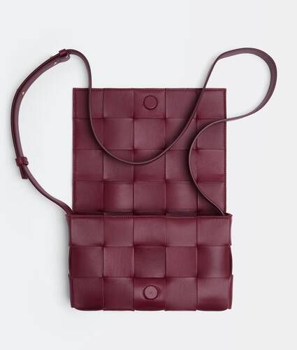 Intreccio leather cross-body bag