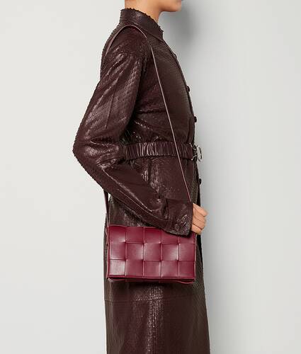 Intreccio leather cross-body bag