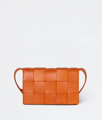 Intreccio leather cross-body bag