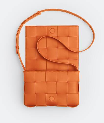 Intreccio leather cross-body bag