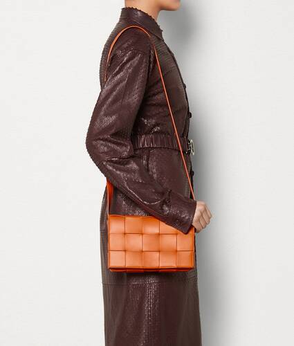 Intreccio leather cross-body bag