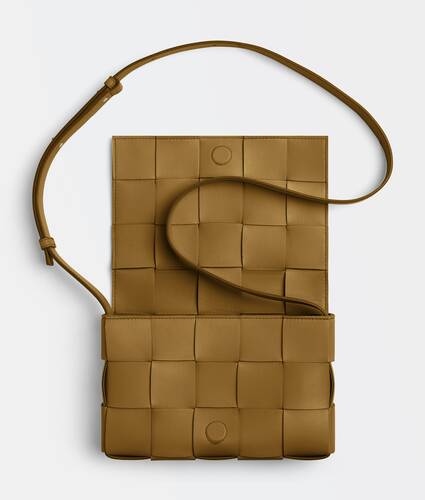 Intreccio leather cross-body bag