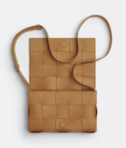 Intreccio leather cross-body bag