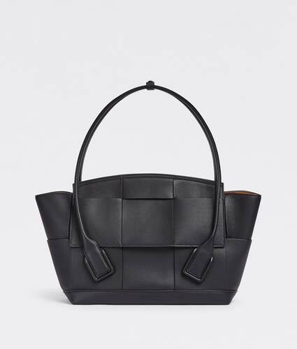 Medium Leather Intreccio Arco Top-Handle Bag