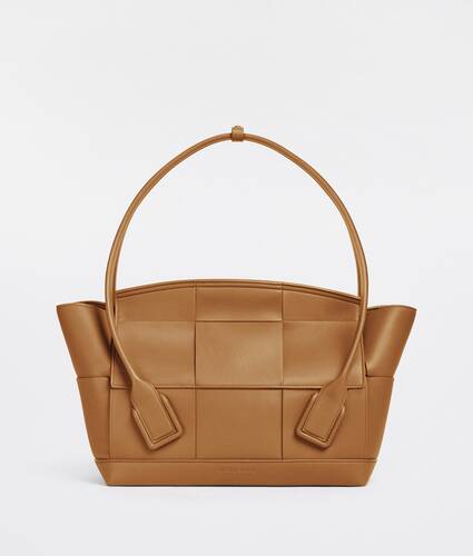 Medium Leather Intreccio Arco Top-Handle Bag