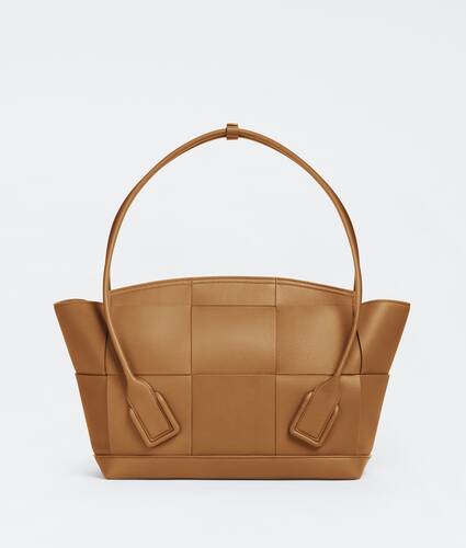 Medium Leather Intreccio Arco Top-Handle Bag