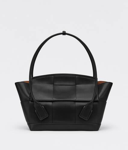 Medium Leather Intreccio Arco Top-Handle Bag