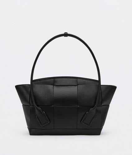 Medium Leather Intreccio Arco Top-Handle Bag