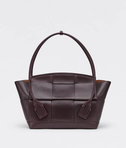 Medium Leather Intreccio Arco Top-Handle Bag