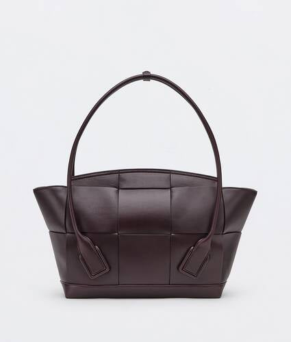 Medium Leather Intreccio Arco Top-Handle Bag