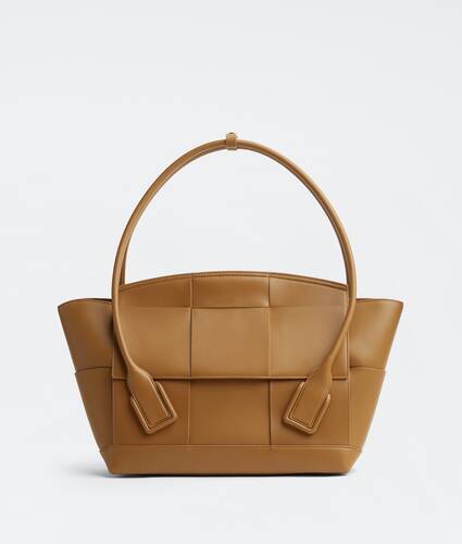 Medium Leather Intreccio Arco Top-Handle Bag