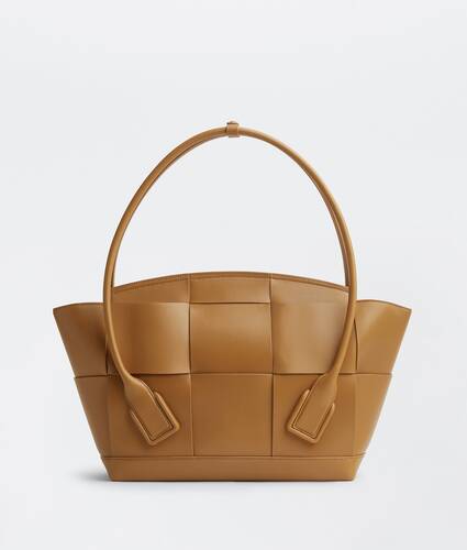 Medium Leather Intreccio Arco Top-Handle Bag