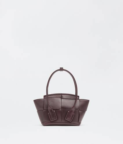 Mini intreccio leather bag with top handle and detachable strap